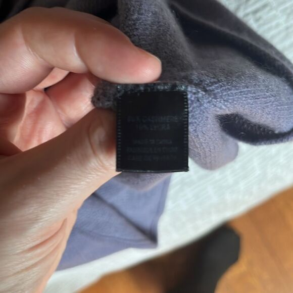 calvin klein collection sweater top 90% cashmere 10% lycra lavender shirt - Picture 6 of 7